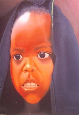 Peter Odeh; HOPE OF AFRICA, 2009, Original Painting Acrylic, 27.5 x 35.5 inches. Artwork description: 241  Hope of Africa is a painting which tells us of the plight of the child in times of the several wars in Africa especially Daffuor in Sudan. As children are the most vulnerable in times of war all around the world.   ...