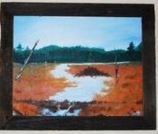 James Emerson; Beaver Flow, 2010, Original Painting Oil, 16 x 20 inches. Artwork description: 241   Far away beaver dam creating an ideal brook trout local, perfect for the cast fly.      ...