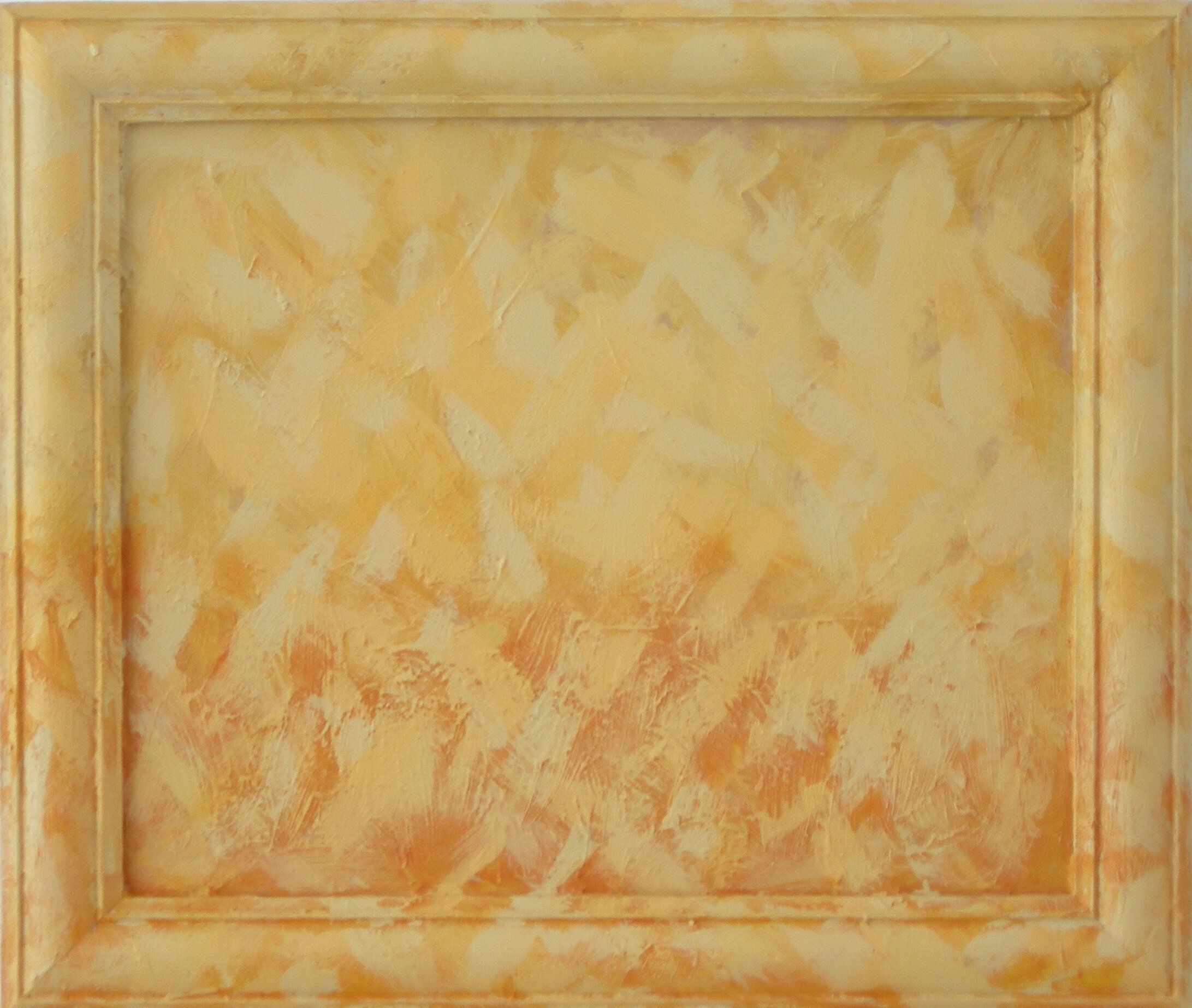 Phillip Flockhart; Ochre II  , 2008, Original Bas Relief, 10 x 11 inches. Artwork description: 241 Acrylic on found material.  SOLD Signed numbered and dated A4 Print only Limited Edition of 100...