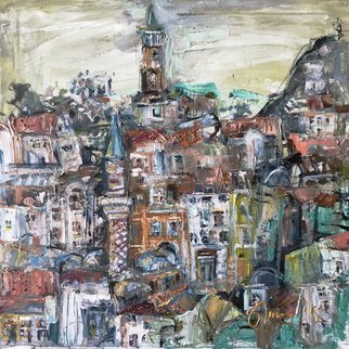 Svetla Andonova; Plovdiv 9 2018, 2018, Original Painting Oil, 40 x 40 cm. Artwork description: 241 Category	Oil paintingSubject	Architecture and cityscapesSubstrate	CanvasMaterials	Oil colors on canvasStyle	ImpressionisticDimensions	40 x 40 x 2 cm  unframed    40 x 40 cm  actual image size Framing	This artwork is sold unframed...