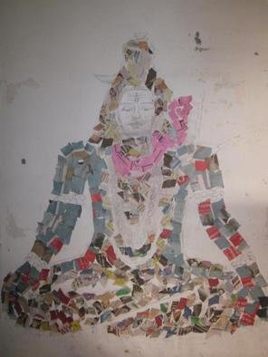 Satya Prakash; College, 2015, Original Collage, 4 x 6 feet. Artwork description: 241   Shiva            ...