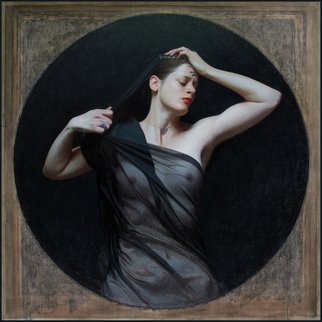 Paul Mccormack; Kren In Black, 2012, Original Painting Oil, 43 x 43 inches. 