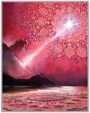 Freydoon Rassouli; Illumination, 2015, Original Painting Oil, 30 x 40 inches. Artwork description: 241 A mystical, spiritual, surrealism expressionism fantasy painting by Rassouli...