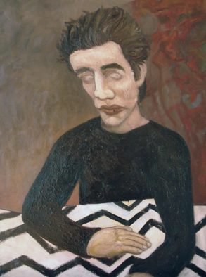 Raul Tripa; Portrait, 2009, Original Painting Oil, 57 x 70 cm. Artwork description: 241  expressionist paintingoil on canvas     ...