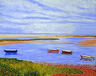 Renee Rutana, 'Ashore', 2002, original Painting Acrylic, 30 x 24  inches. Artwork description: 1911 It was a serene afternoon by the Cape shore....