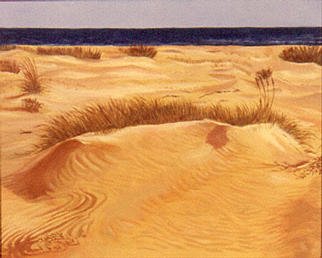 Renee Rutana, 'Untouched', 1991, original Painting Oil, 30 x 24  x 1 inches. Artwork description: 2307 This was a sand dune that captured my attention at the Cape Cod National Seashore. * Canvas has stapled sides....