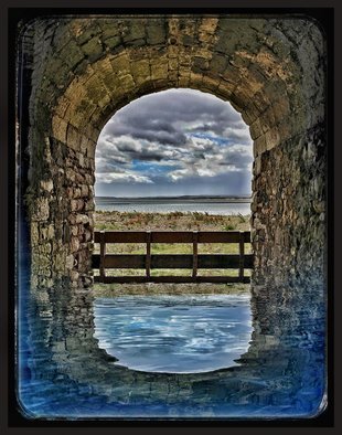Robert Reinhardt; Castle Point Lime Kilns, 2017, Original Digital Art, 16 x 20 inches. Artwork description: 241 Lime Kilns, Scotland, History, Landscape...