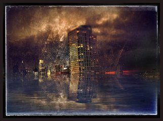 Robert Reinhardt; End Of Days, 2017, Original Digital Art, 24 x 24 inches. Artwork description: 241 City Landscapes, End of Days, Philadelphia, Architecture...