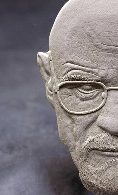 Alexandr And Serge Reznikov; Walter White 7, 2020, Original Sculpture Mixed, 21 x 21 cm. Artwork description: 241 Walter Hartwell white is the main character in the American television series breaking bad. His role was played by Bryan Cranston.The portrait is made in the technique of flat relief. Realistic image, hyperrealistic texture, minimalism in volume and design create a beautiful contrast. This impression is ...