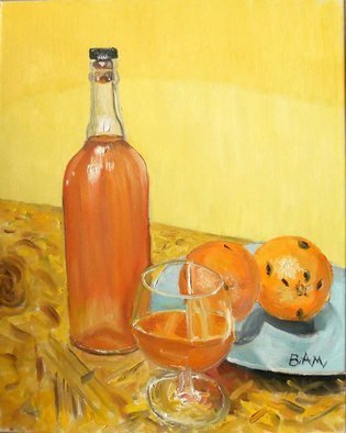 Vadim Amelichev; Liquor 44, 2014, Original Painting Oil, 40 x 50 cm. 