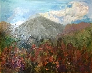 Roz Zinns; Arenal Volcano, 2016, Original Painting Acrylic, 24 x 30 inches. Artwork description: 241  Arenal Volcano in Costa Rica         ...
