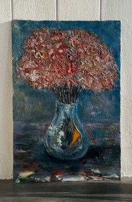 Anna Riazantceva; Flowers In A Vase, 2016, Original Painting Oil, 40 x 60 cm. Artwork description: 241 Still life.Painting on canvas. canvas on cardboardOil painting. ...