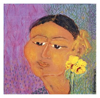 Sanhamitra Das; Face, 2008, Original Painting Acrylic, 12 x 12 inches. Artwork description: 241  The theme and subject of the work is purely Indian. The work is in Acrylic medium on cavas. ...