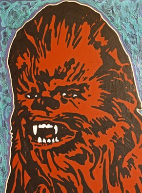 David Mihaly; Chewbacca, 2016, Original Mixed Media, 18 x 24 inches. Artwork description: 241 Laugh it up, Fuzzball...