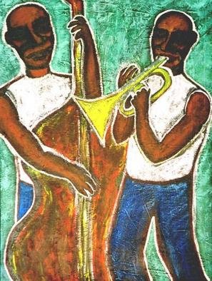 David Mihaly, 'The Rehearsal', 2003, original Painting Acrylic, 18 x 24  x 1 inches. Artwork description: 1911 Before the gig...