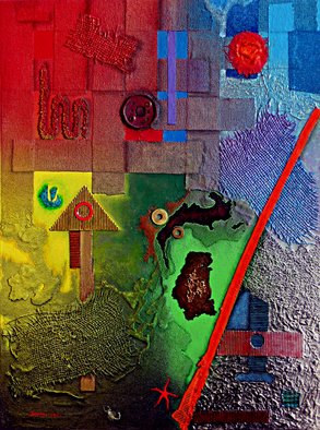 Alberto Sciortino; Estudio Textura - Color 1, 2012, Original Mixed Media, 60 x 81 cm. Artwork description: 241 Tecnica mixta con acrilicos y otros materiales, sobre tela en soporte de tablex81 x 60 cmFirmado y fechado en 2012...