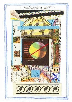 Robert H. Stockton, 'Balancing Act', 1999, original Printmaking Other, 3 x 5  inches. Artwork description: 2307 The artwork is a laser color copy of a mixed media piece housed in a white, 8