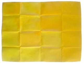 Lavih Serfaty; Yellow Chakra, 2011, Original Mixed Media, 100 x 70 cm. Artwork description: 241  My creations are on folded aluminium. I creates a rigid grid that orchestrates the various components of the painting. aEURoeThe grid is not just a layout or an underlying design, it is an inherent part of the work, and in this series, it is actually present in ...