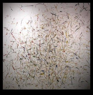 Richard Lazzara, 'DIFFERENT STROKES NETWORK', 1972, original Painting Oil, 58 x 59  inches. Artwork description: 25275 DIFFERENT STROKES NETWORK 1972 is a sumie calligraphy oil painting from the TALKING CALLIGRAPHY COLLECTION as archived at 