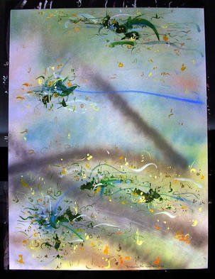Richard Lazzara, 'MOUNTAIN SIDE', 1985, original Mixed Media, 18 x 24  inches. Artwork description: 11415 MOUNTAIN SIDE gravitates the water with' Art for the Soul'  to 