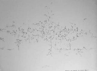 Richard Lazzara, 'Aim To Identify', 1974, original Calligraphy, 13 x 9  x 1 inches. Artwork description: 47055 AIM TO IDENTIFY, from the folio MINDSCAPES is available at 