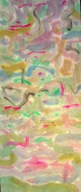 Richard Lazzara, 'Appeasing The Gods', 1976, original Calligraphy, 11 x 30  inches. Artwork description: 23295 appeasing the gods 1976 is a sumie calligraphy watercolor on rice paper from the KAKEMONO SERIES as  archived at 