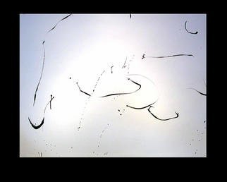 Richard Lazzara, 'Clean Open Heart Lingam', 1977, original Calligraphy, 46 x 35  inches. Artwork description: 30423 clean open heart lingam 1977 is a sumie calligraphy painting from the HERMAE LINGAM ROSETTA as archived at 