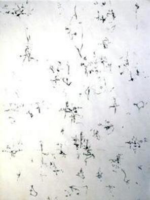 Richard Lazzara, 'Floating Lotus', 1974, original Calligraphy, 18 x 24  x 1 inches. Artwork description: 35175 floating lotus' s 1974 by Richard Lazzara is available from the folio - Sumie Door Meditations, along with more fine arts from 