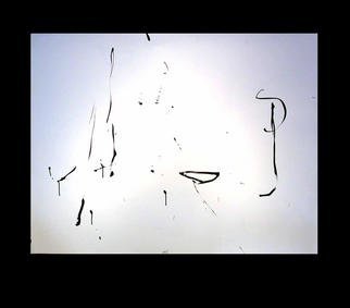 Richard Lazzara, 'Focused Reality Lingam', 1977, original Calligraphy, 46 x 35  inches. Artwork description: 30027 focused reality lingam 1977 is a sumie calligraphy painting from the HERMAE LINGAM ROSETTA as archived at 