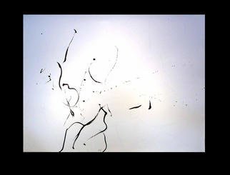 Richard Lazzara, 'Future Signal Lingam', 1977, original Calligraphy, 46 x 35  inches. Artwork description: 30027 future signal lingam 1977 is a sumie calligraphy painting from the HERMAE LINGAM ROSETTA as archived at 