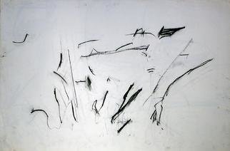 Richard Lazzara, 'How To Open Space', 1972, original Drawing Charcoal, 36 x 24  x 1 inches. Artwork description: 41115 how to open space 1972 from the folio DRAWING ON NY STUDIO SCHOOL TRAINING  by Richard Lazzara is available at 