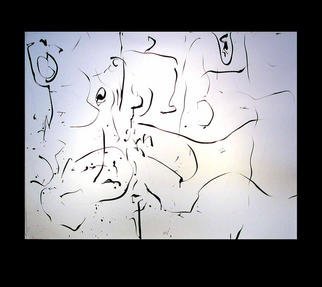 Richard Lazzara, 'Mountain Symbol Lingam', 1977, original Calligraphy, 46 x 35  inches. Artwork description: 29235 mountain symbol lingam 1977 is a sumie calligraphy painting from the HERMAE LINGAM ROSETTA as archived at 