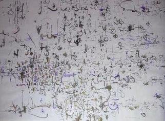 Richard Lazzara, 'Network Models', 1975, original Calligraphy, 9 x 13  x 1 inches. Artwork description: 45075 NETWORK MODELS, from the folio MINDSCAPES is available at 