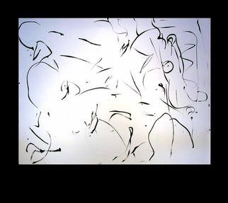 Richard Lazzara, 'Peace Spirited Lingam', 1977, original Calligraphy, 46 x 35  inches. Artwork description: 30027 peace spirited lingam 1977 is a sumie calligraphy painting from the HERMAE LINGAM ROSETTA as archived at 