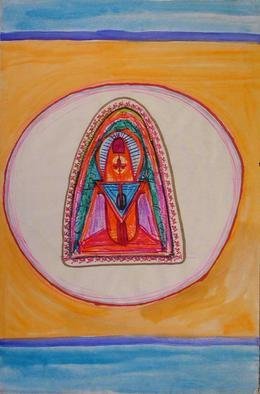 Richard Lazzara, 'Shiva Icon', 1995, original Drawing Pen, 12 x 18  x 1 inches. Artwork description: 43095 shiva icon 1995 from the folio  DRAWING ON SHIVA is available at 