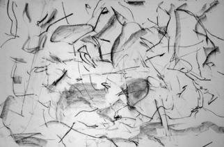 Richard Lazzara, 'Understanding Dynamics Of...', 1972, original Drawing Charcoal, 36 x 24  x 1 inches. Artwork description: 41115 understanding dynamics of painting 1972 from the folio DRAWING ON NY STUDIO SCHOOL TRAINING by Richard Lazzara is available at 