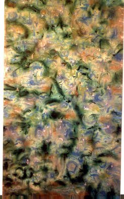 Richard Lazzara, 'Watering My Garden', 1991, original Painting Acrylic, 38 x 66  x 3 inches. Artwork description: 1911   Your eyes looking at this Sumie Door are the'''' watering my garden' that Shankar art uses to flourish. To find more garden paintings please visit 