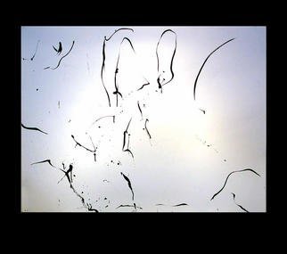 Richard Lazzara, 'Wisdom Lingam', 1977, original Calligraphy, 46 x 35  inches. Artwork description: 29235 wisdom lingam 1977 is a sumie calligraphy painting from the HERMAE LINGAM ROSETTA as archived at 