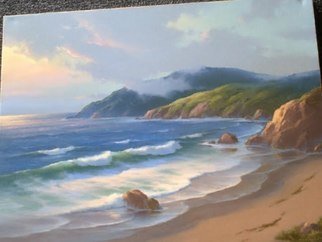 Sheri Daniels-Wood; Afternoon Fog, 1972, Original Painting Oil, 24 x 18 inches. Artwork description: 241       This is a painting of the  Oregon coast. by Earl Daniels     ...