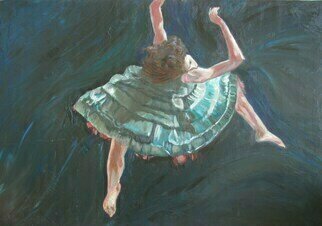 Dan Shiloh, 'Dance', 2023, original Painting Acrylic, 100 x 70  cm. Artwork description: 1758 My daughter dancing...