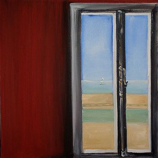 Veronica Shimanovskaya; Window, 2004, Original Painting Oil, 36 x 36 inches. 