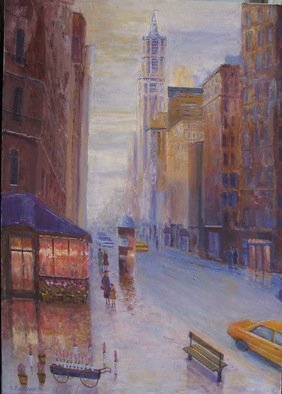 Slobodan Paunovic; On Broadway Nyc, 2017, Original Painting Acrylic, 20 x 28 inches. Artwork description: 241 OriginalI was inspired by that motif as an my expirienceI hope that the viewers will feel that...