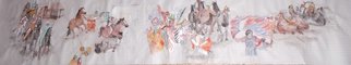 Debbi Chan, 'buon giorno Italia album', 2014, original Watercolor,    inches. Artwork description: 29235  watercolor/ ink on a rice paper as a horizontal hand scroll.                                                                                                  ...