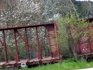 Debbi Chan, 'trains show signs of spring', 2011, original Photography Color, 8 x 10  inches. Artwork description: 80715   photos from idaho  ...