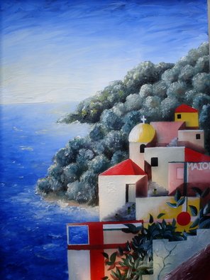 Massimiliano Stanco; Amalfi, 2007, Original Painting Oil, 18 x 24 inches. Artwork description: 241 Some places remain impressed in our memories.This Work of Art is Temporarily in Auction ...