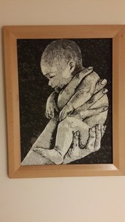 Suat Dursun; Mosaic Of O Baby, 2013, Original Mosaic, 60 x 80 cm. Artwork description: 241   Mossic, baby, child  ...