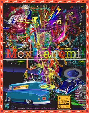 Rene Trujillo; Gratificar, 2018, Original Computer Art, 24 x 36 inches. Artwork description: 241 Spanish to gratify ...