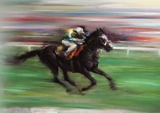 Surabhi Gulwelkar; Swift, 2018, Original Painting Oil, 36 x 24 inches. Artwork description: 241 Horse, Speed, Bold brush strokes, impressionism, Fineart...