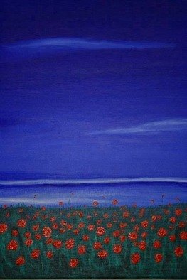 Susan Barnett-Jamieson; Poppies, 2008, Original Painting Acrylic, 20 x 24 inches. Artwork description: 241  A field of poppies. ...