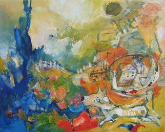 Suzanne Caron, Mineral Spring, 2007, Original Painting Acrylic, size_width{Smell_the_Flowers-1223597957.jpg} X 16 inches